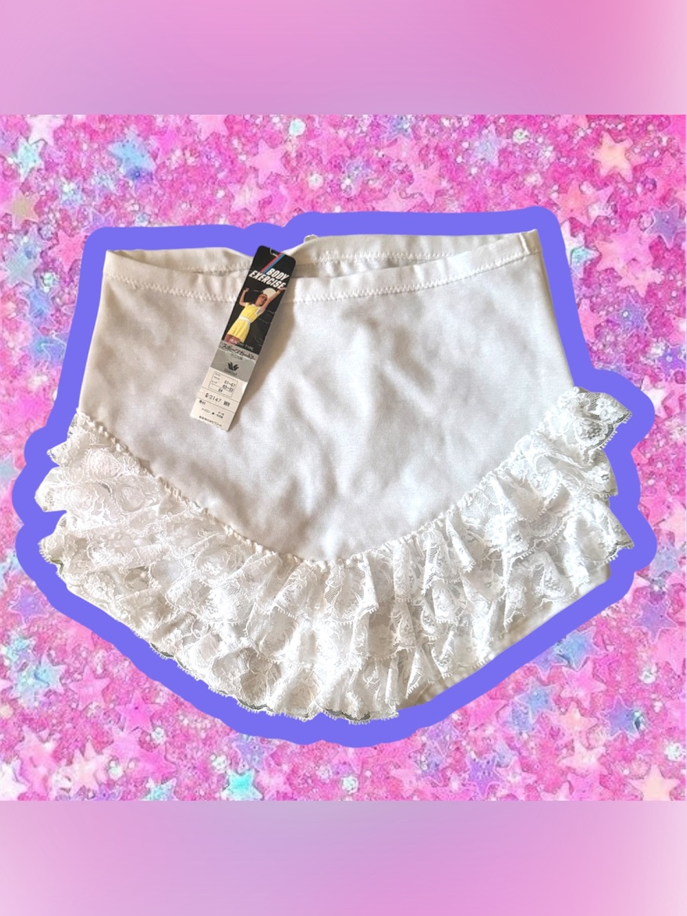 Vintage deadstock NWT 1970s rumba lace ruffle panties underwear XXS XS 70s